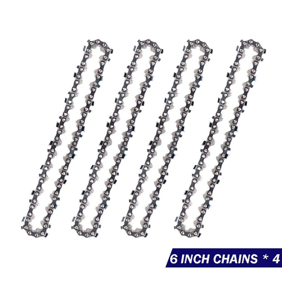 4PCS Sägekette Kettensägen Motorsäge Ersatzkette Für 6 Zoll