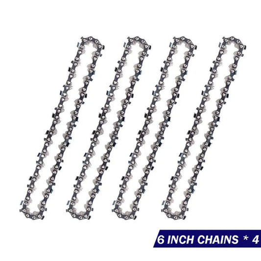 4PCS Sägekette Kettensägen Motorsäge Ersatzkette Für 6 Zoll