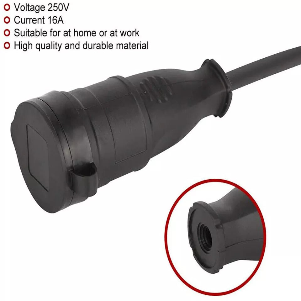 5 Paar Schukostecker Und Kupplung Steckdose 16A 230V 4000W